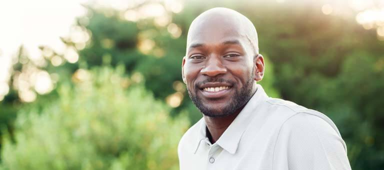 Man smiling